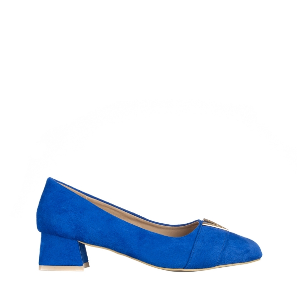Дамски обувки  сини от текстилен материал  Briella, 2 - Kalapod.bg