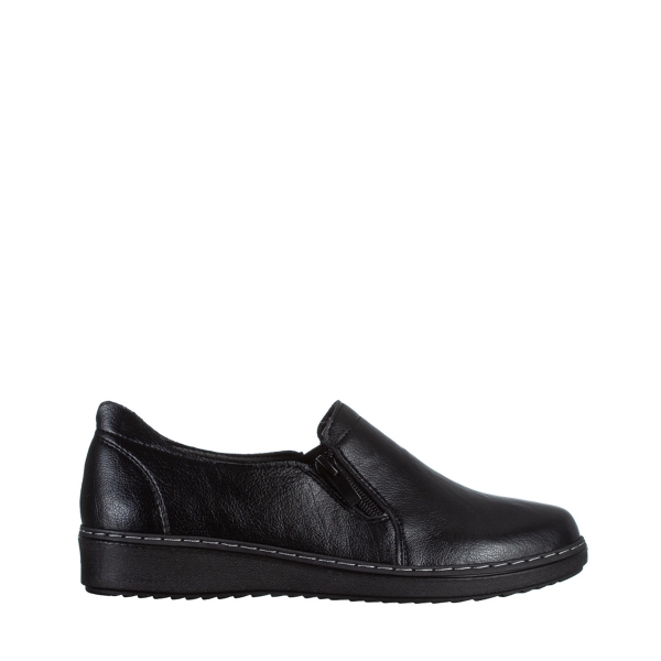Дамски обувки  черни  от еко кожа  Caressa, 2 - Kalapod.bg