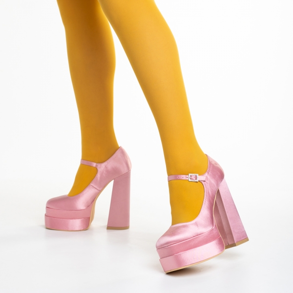 Дамски обувки  розови  от текстилен материал  Caira - Kalapod.bg
