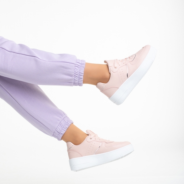 Дамски спортни обувки розови  от еко кожа  Hollie, 6 - Kalapod.bg