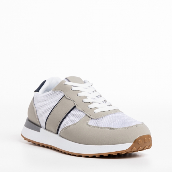 Мъжки спортни обувки  бели от текстилен материал  Valdez - Kalapod.bg