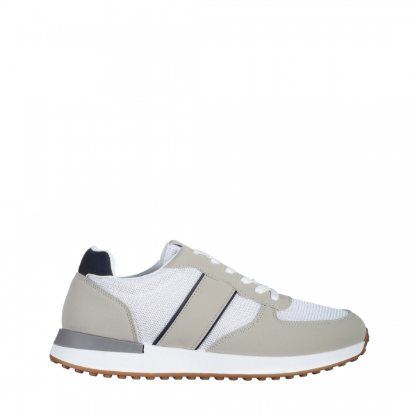 Мъжки спортни обувки  бели от текстилен материал  Valdez, 4 - Kalapod.bg