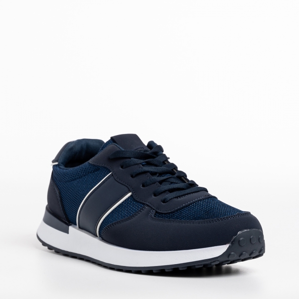 Мъжки спортни обувки  сини  от текстилен материал  Valdez - Kalapod.bg