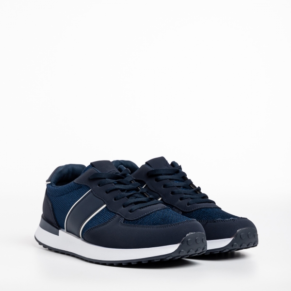 Мъжки спортни обувки  сини  от текстилен материал  Valdez, 3 - Kalapod.bg