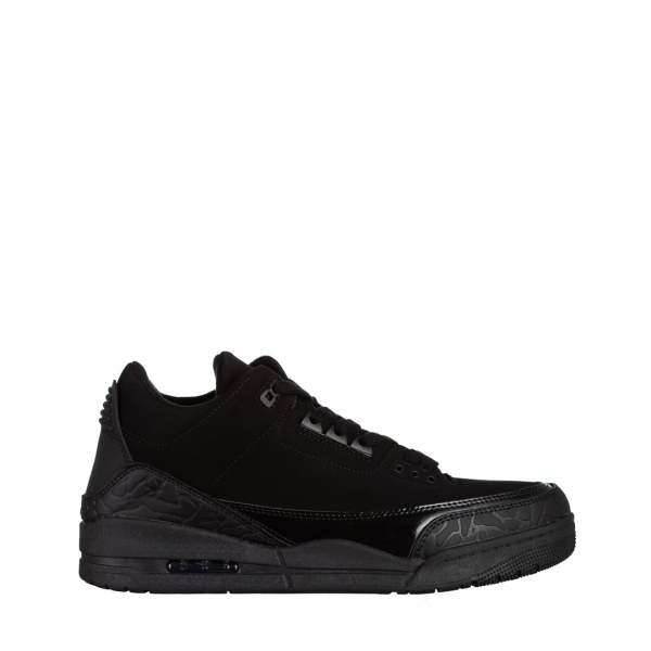 Мъжки спортни обувки  черни от еко кожа  Marcelo, 2 - Kalapod.bg