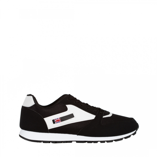 Мъжки спортни обувки  черни от текстилен материал  Vencil, 2 - Kalapod.bg