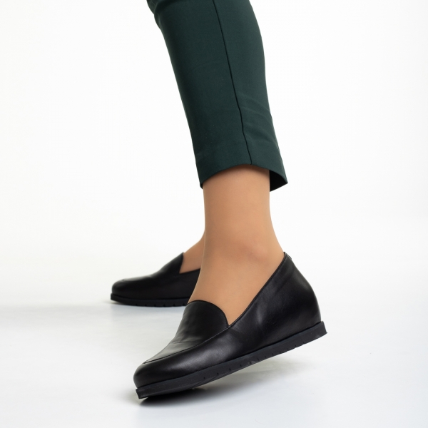 Дамски обувки Marco черни  от естествена кожа Liss, 3 - Kalapod.bg