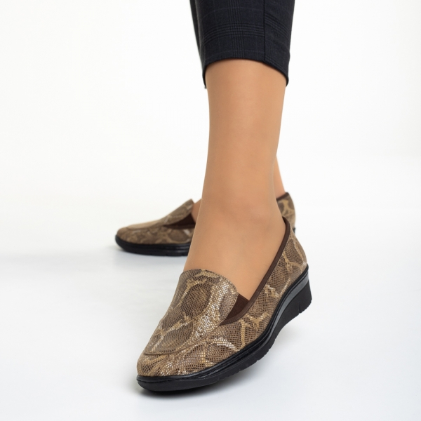 Дамски обувки бежови от естествена кожа Liora, 3 - Kalapod.bg