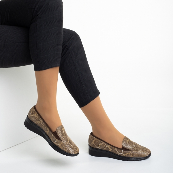 Дамски обувки бежови от естествена кожа Liora, 6 - Kalapod.bg