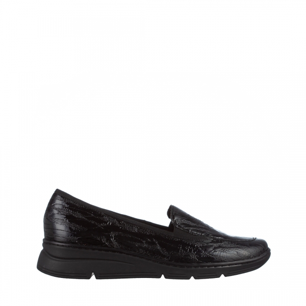 Дамски обувки черни  от естествена кожа Tajana, 2 - Kalapod.bg