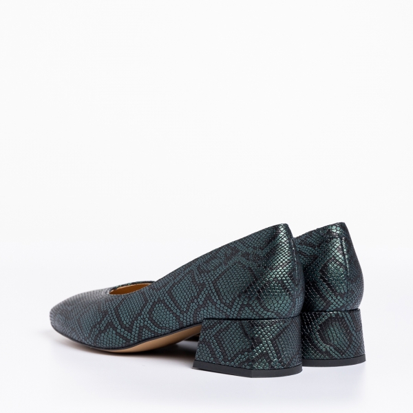 Дамски обувки Marco зелени  от естествена кожа Armida, 4 - Kalapod.bg