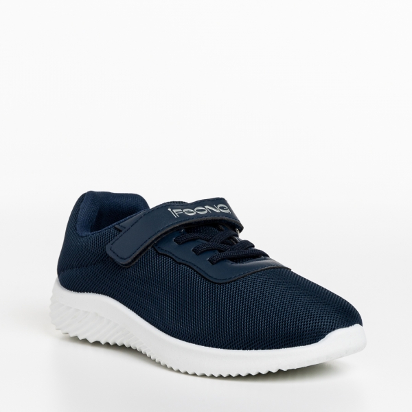 Детски спортни обувки сини  от текстилен материал  Amie, 3 - Kalapod.bg
