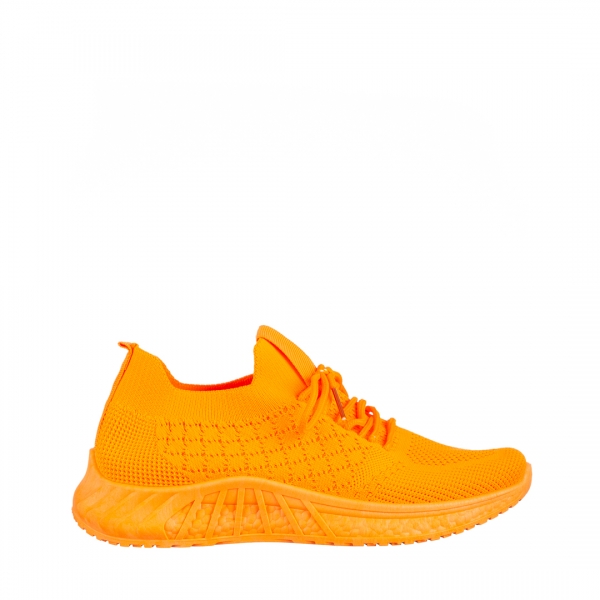 Дамски спортни обувки оранжеви  от текстилен материал  Kassidy, 2 - Kalapod.bg