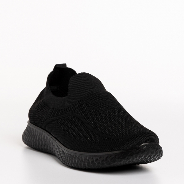 Мъжки спортни обувки черни  от текстилен материал  Gilberto, 3 - Kalapod.bg