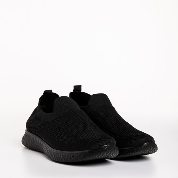 Мъжки спортни обувки черни  от текстилен материал  Gilberto - Kalapod.bg