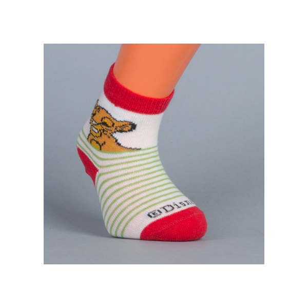 К-т 2 чифта чорапи за момчета Lion бели със синьо и бели с червено - Kalapod.bg