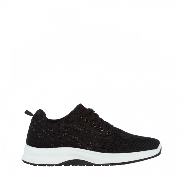 Мъжки спортни обувки черни  от текстилен материал  Sabino, 2 - Kalapod.bg