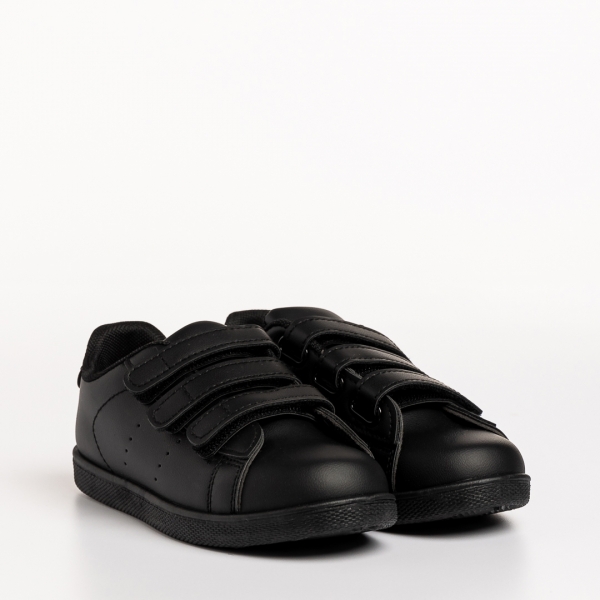 Детски спортни обувки  черни  от еко кожа Barney - Kalapod.bg