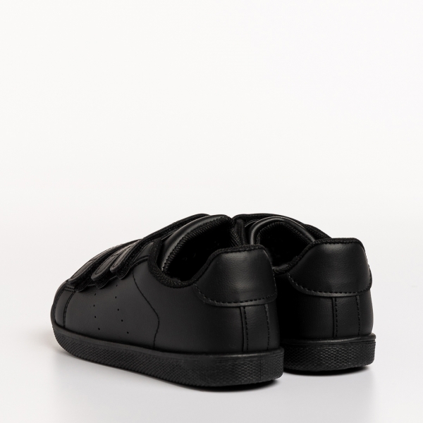 Детски спортни обувки  черни  от еко кожа Barney, 4 - Kalapod.bg