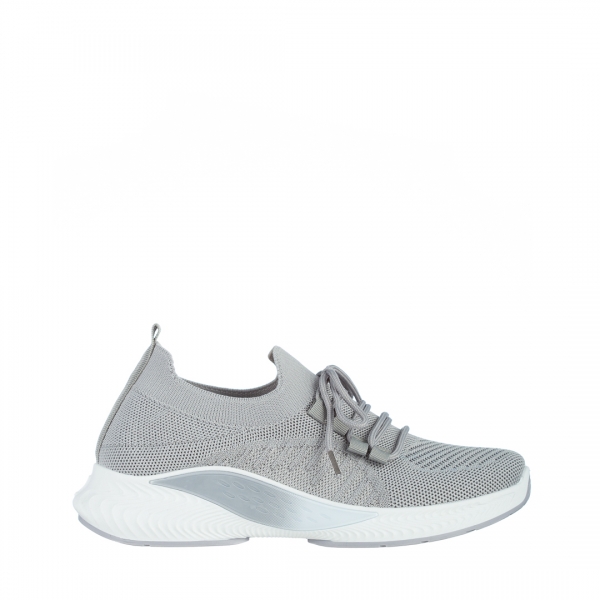 Дамски спортни обувки  сиви от текстилен материал  Matrona, 2 - Kalapod.bg