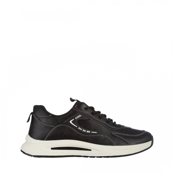 Мъжки спортни обувки  черни  от еко кожа Brixton, 2 - Kalapod.bg