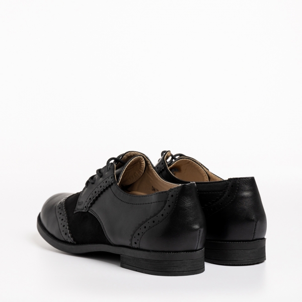 Дамски  обувки  черни  от еко кожа  Briar, 4 - Kalapod.bg