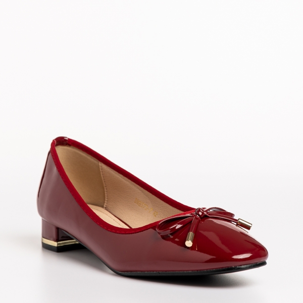 Дамски  обувки  червени  от от лачена еко кожа Braidy - Kalapod.bg