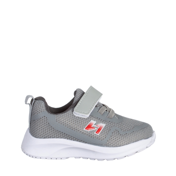 Детски спортни обувки сиви от текстилен материал  Vanilla, 3 - Kalapod.bg