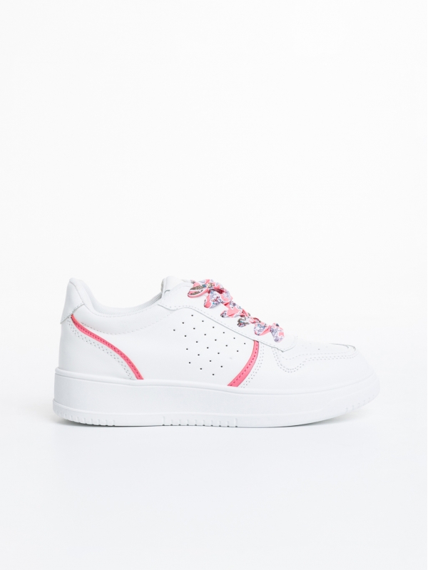 Дамски спортни обувки бели с розово от еко кожа  Gustava, 5 - Kalapod.bg