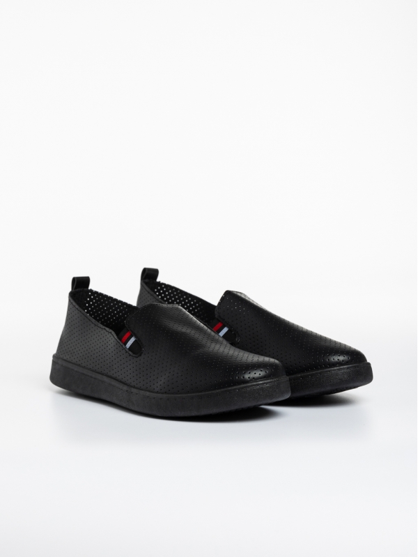 Мъжки спортни обувки  черни  от еко кожа  Amias, 2 - Kalapod.bg