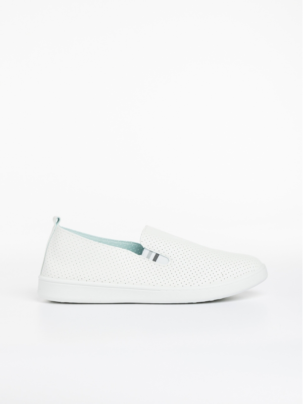 Мъжки спортни обувки  бели със сиво от еко кожа  Amias, 3 - Kalapod.bg