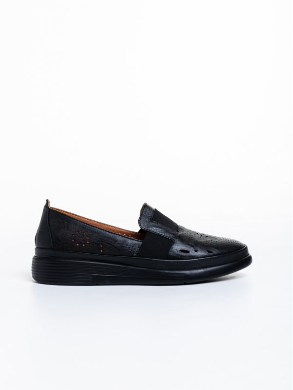 Дамски обувки  черни  от естествена кожа  Robertina, 5 - Kalapod.bg