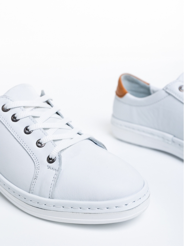 Дамски ежедневни обувки  бели  от естествена кожа  Prossy, 6 - Kalapod.bg