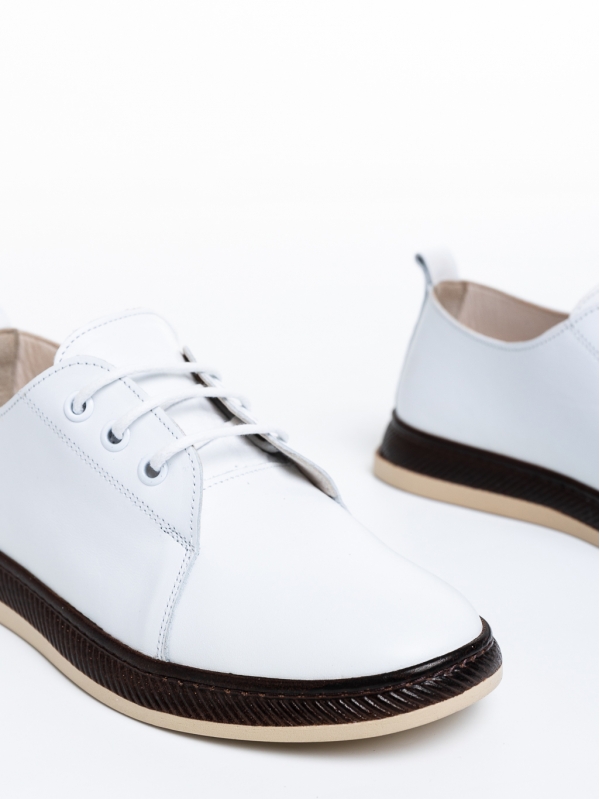 Дамски ежедневни обувки  бели  от естествена кожа  Totty, 6 - Kalapod.bg