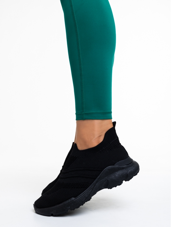 Дамски спортни обувки  черни  от текстилен материал  Saldís, 3 - Kalapod.bg