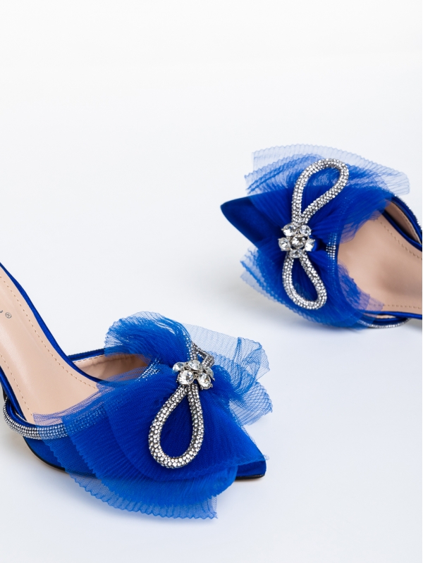Дамски обувки сини  от текстилен материал  Alexina, 6 - Kalapod.bg