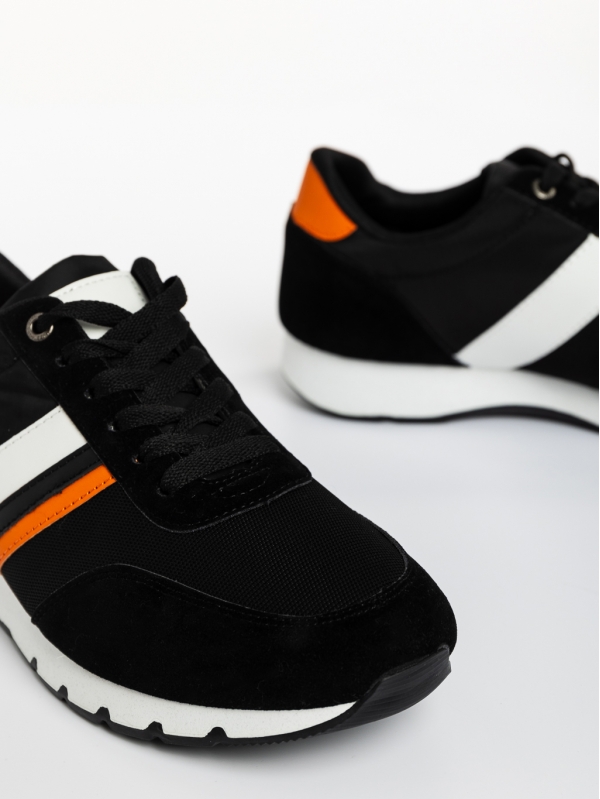 Мъжки спортни обувки  черни  от текстилен материал  Holt, 4 - Kalapod.bg