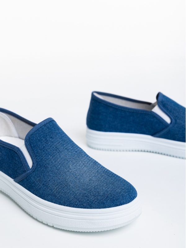 Дамски спортни обувки  светло сини от текстилен материал  Lorinda, 6 - Kalapod.bg