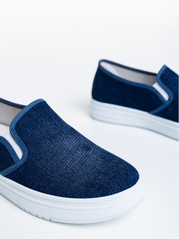 Дамски спортни обувки тъмно сини от текстилен материал  Lorinda, 6 - Kalapod.bg