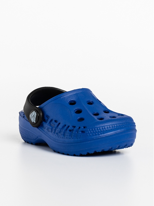 Детски чехли сини с черно от синтетичен материал Lexani, 3 - Kalapod.bg