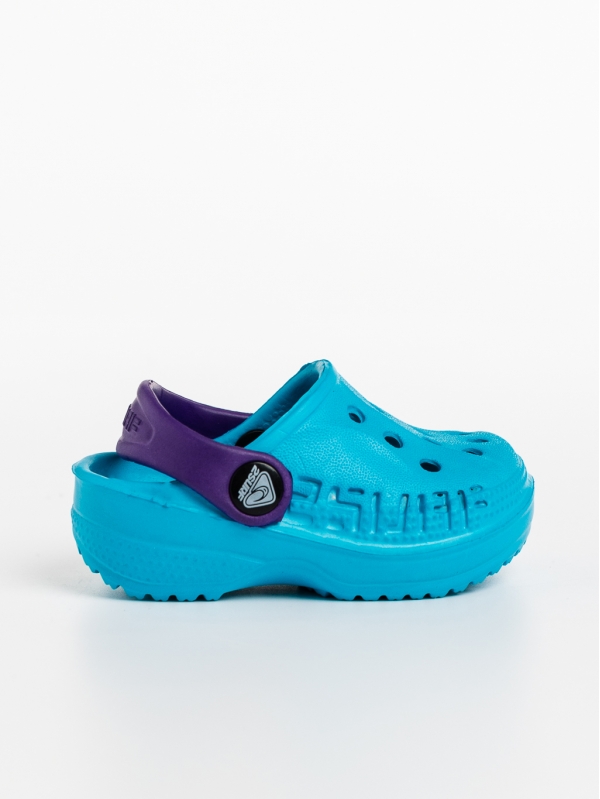 Детски чехли сини с лилаво от синтетичен материал Lexani, 3 - Kalapod.bg