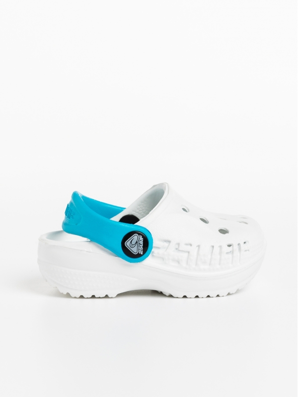 Детски чехли бели със синьо от синтетичен материал Lexani, 3 - Kalapod.bg