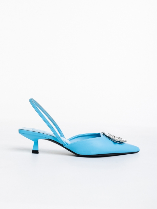 Дамски обувки  сини от еко кожа  Salinda, 5 - Kalapod.bg