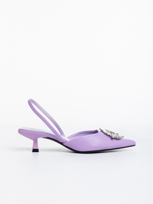 Дамски обувки  лилави  от еко кожа  Salinda, 5 - Kalapod.bg
