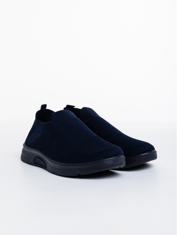 Мъжки спортни обувки  сини  от текстилен материал  Eliseo, 2 - Kalapod.bg