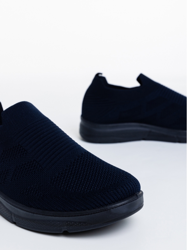 Мъжки спортни обувки  сини  от текстилен материал  Eliseo, 4 - Kalapod.bg