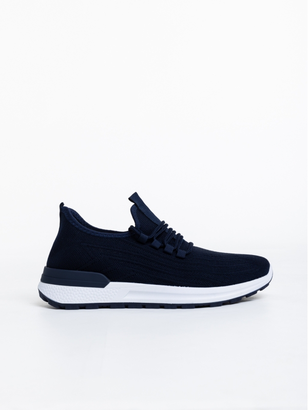 Мъжки спортни обувки тъмно сини от текстилен материал Ramiro, 3 - Kalapod.bg