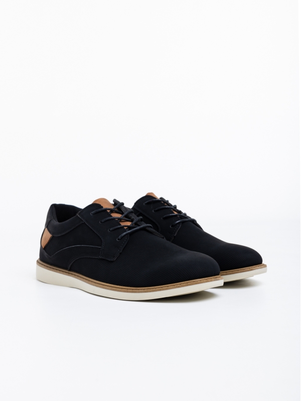 Мъжки обувки черни от еко кожа Fabien - Kalapod.bg