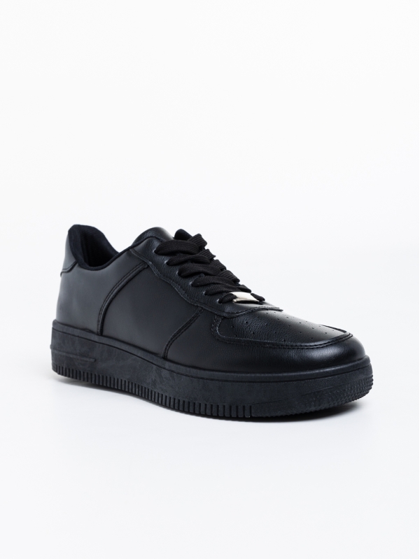 Мъжки спортни обувки черни от еко кожа Berri, 2 - Kalapod.bg