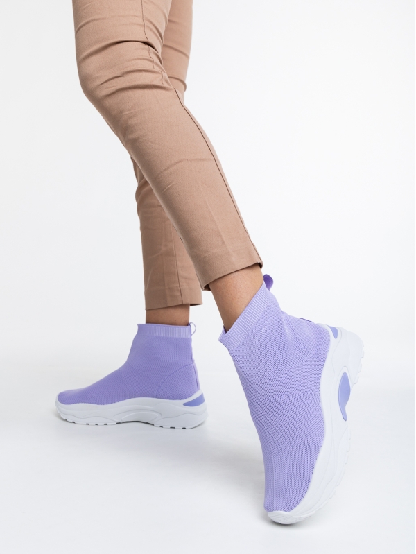 Дамски спортни обувки лилави от текстилен материал Bedelia, 2 - Kalapod.bg
